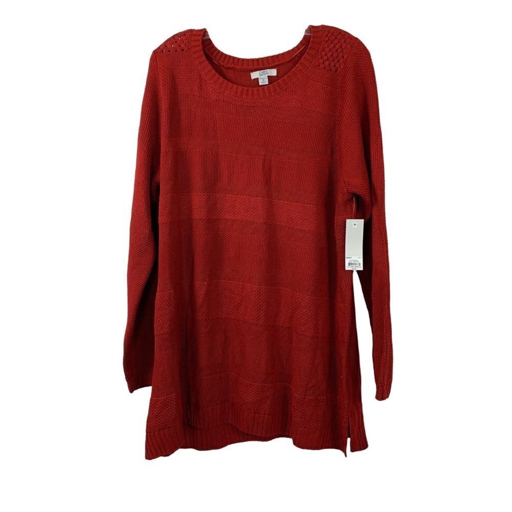 Croft & Barrow Women's Delicious Apple Pullover Sweater